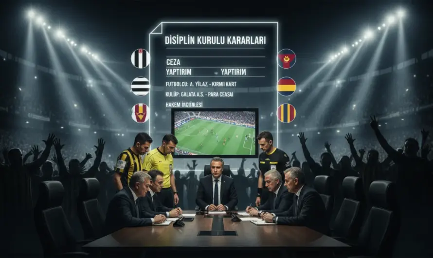 TFF’den Sert Kararlar: Dört Büyüklere Ceza Şoku